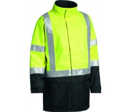 3m Taped Two Tone Hi Vis Anti Static Wet Weather Jacket Bj6963t Tt12 01