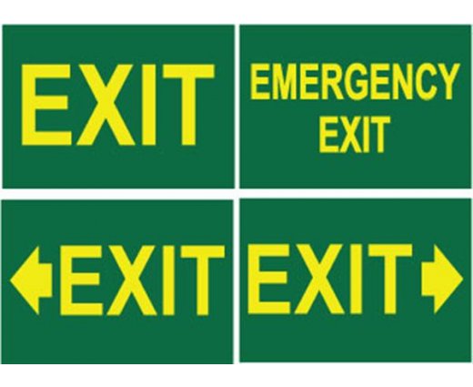 A4 Exit Signs 4 Pack 25 1296651642 L